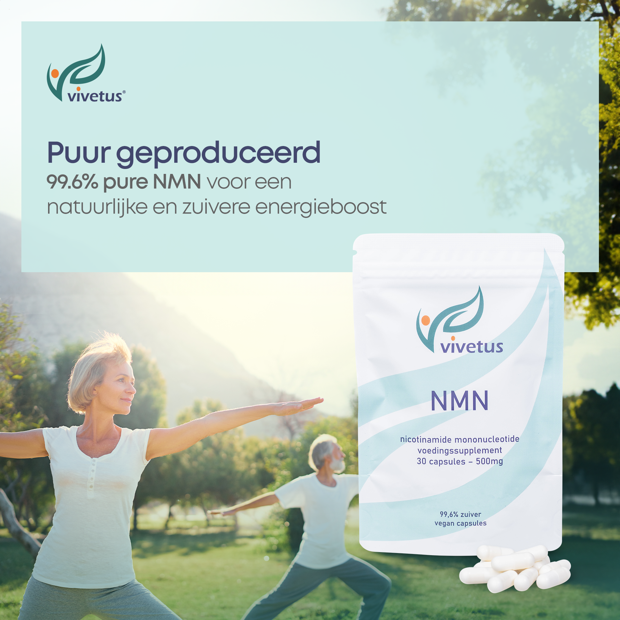 Vivetus® NMN (60 x 500mg capsules) NAD+ booster