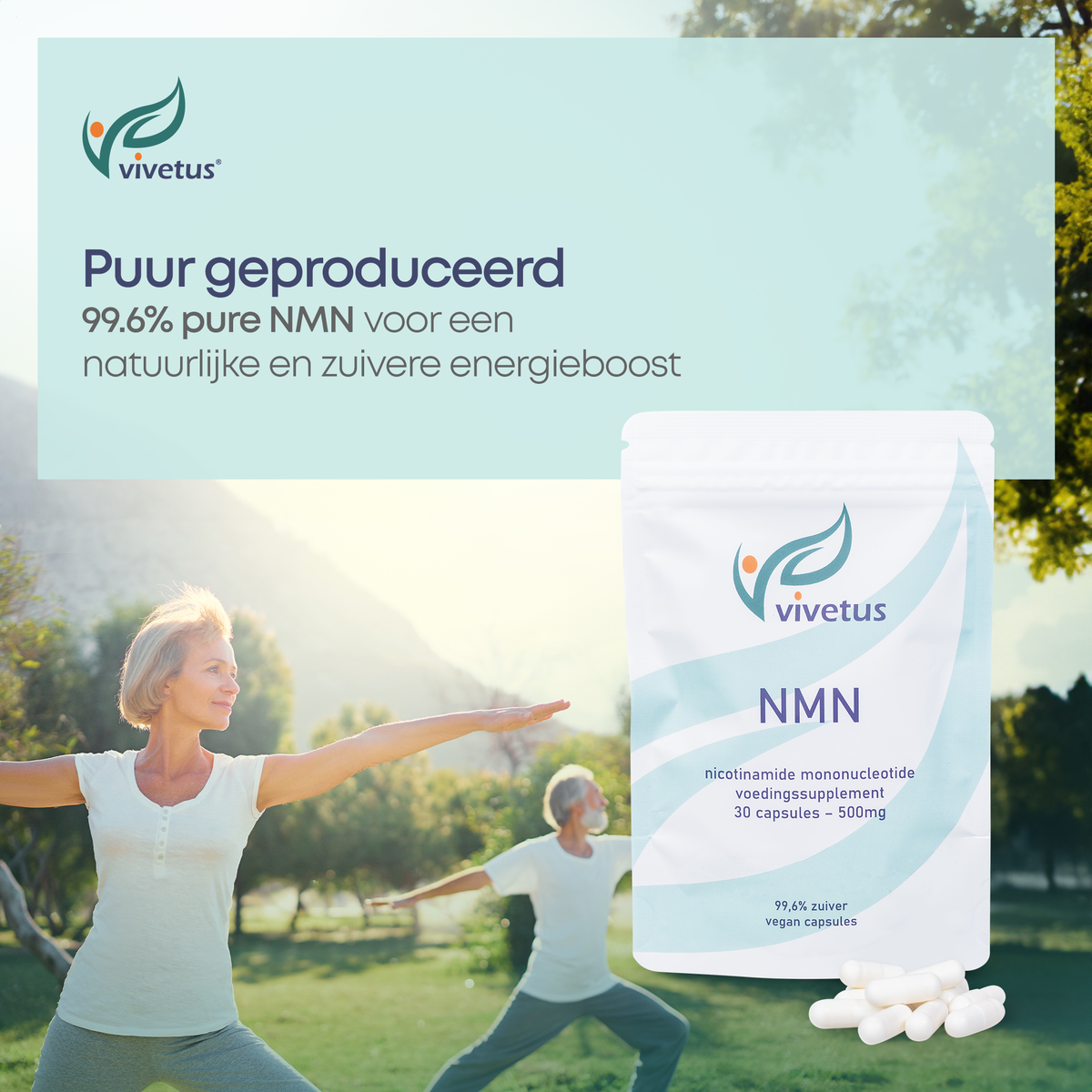 Vivetus® NMN (60 × 500-mg-Kapseln) NAD+-Booster