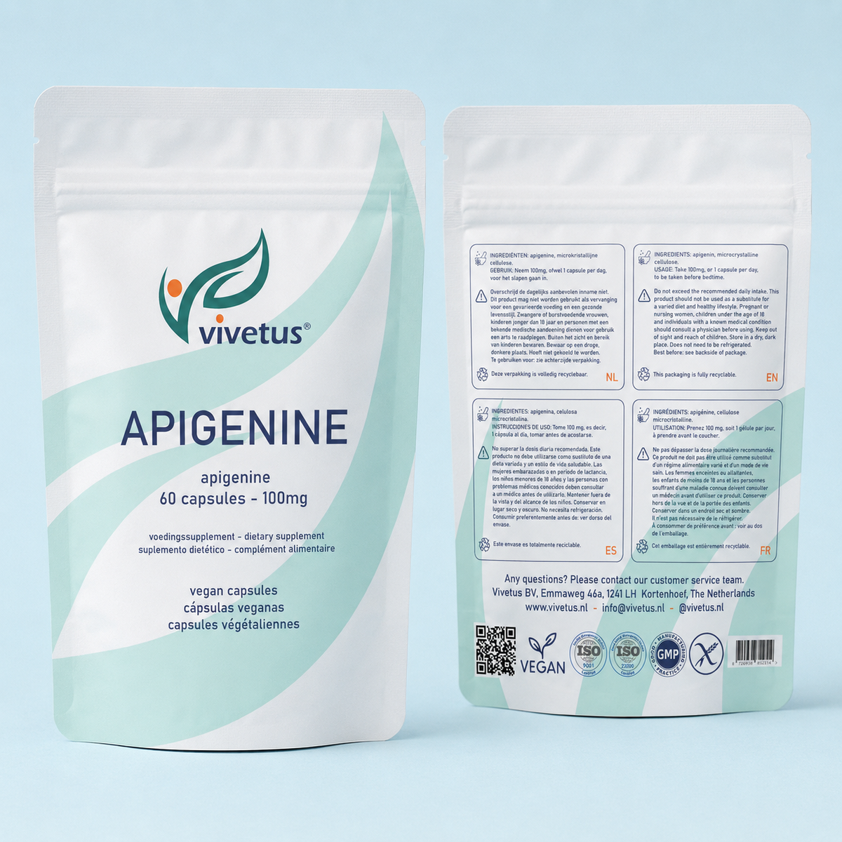 Vivetus® Apigenin - 60 capsules - 100mg