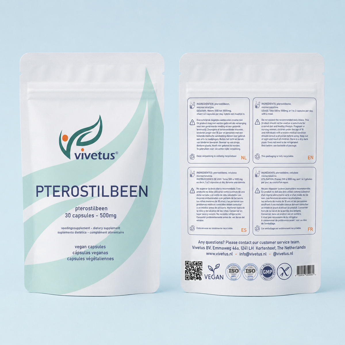 Vivetus® Pterostilbene - 30 capsules - 500mg
