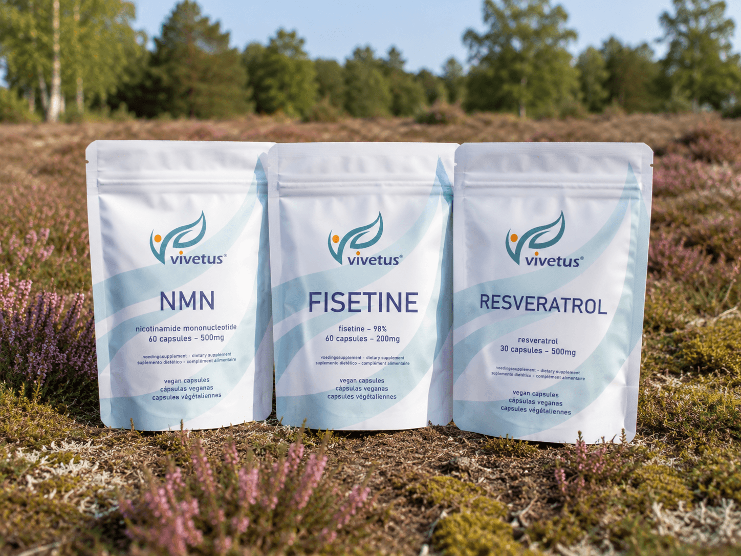 Vivetus® Klarer Fokus-Bundle mit NMN, Fisetine und Resveratrol